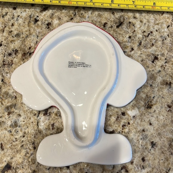 M&M Ceramic Red M&M Spoon Rest - Picture 4 of 10